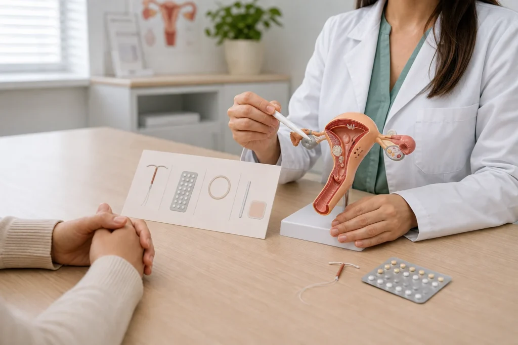 Orientação ginecológica sobre métodos contraceptivos