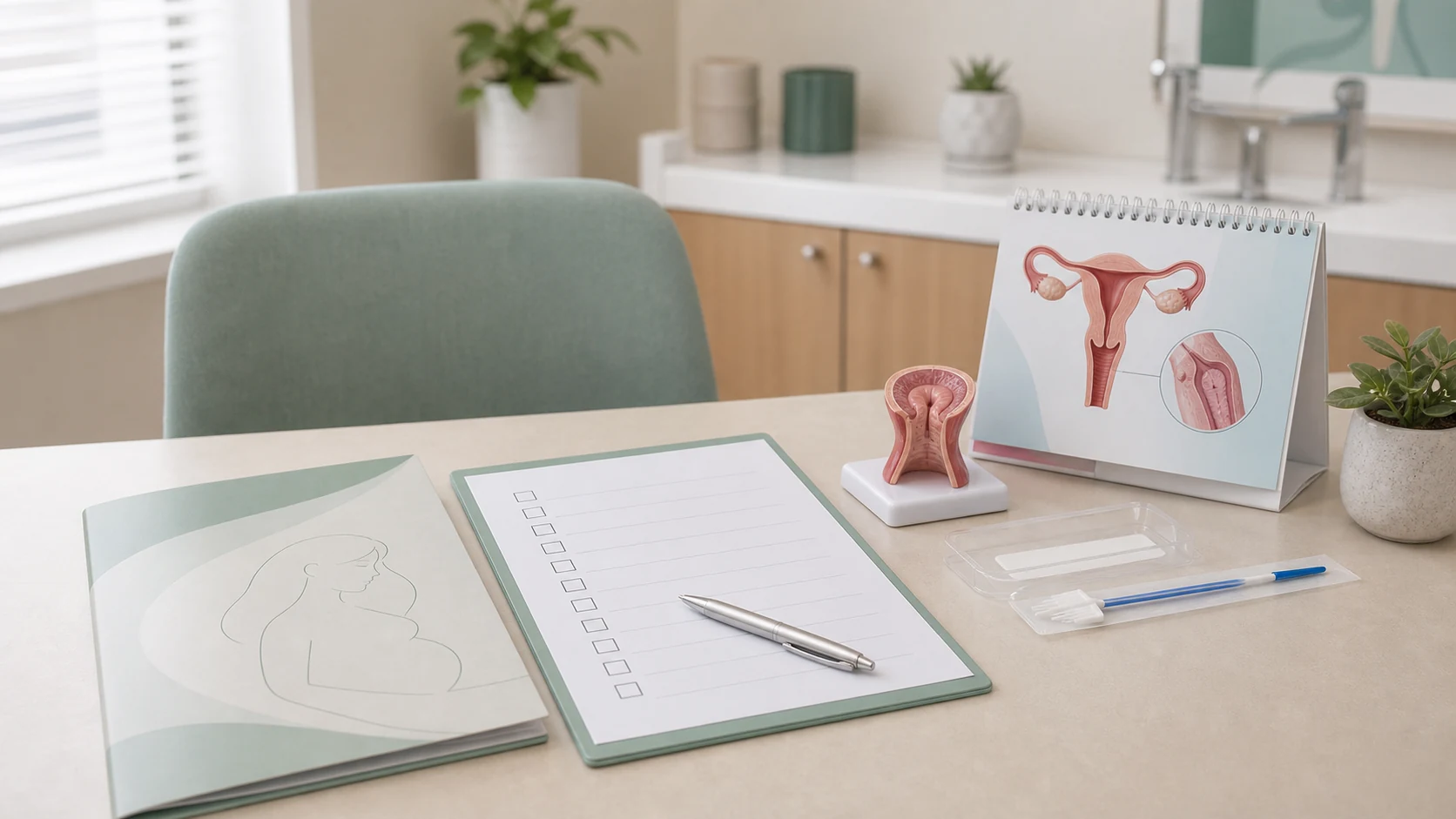 HPV: o que é, transmissão, prevenção e quando procurar ginecologia: imagem educativa realista sem identificação de paciente